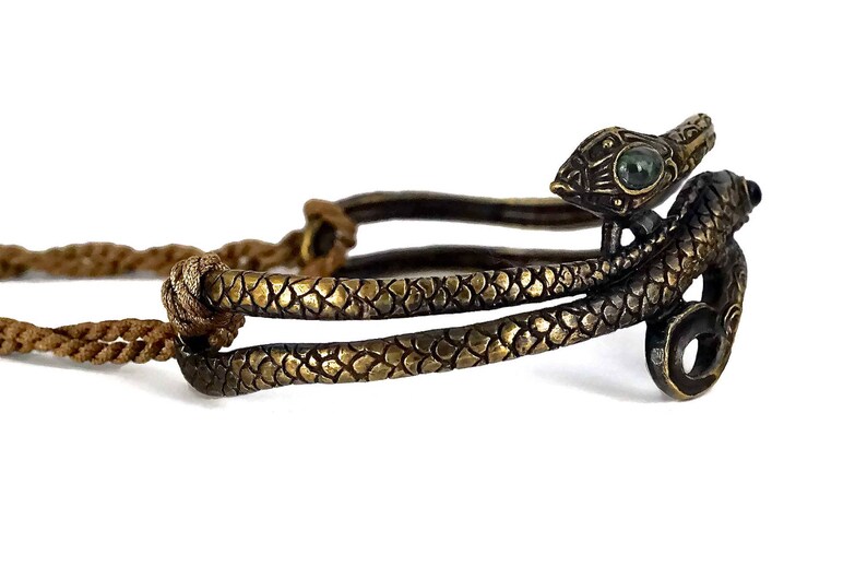 Vintage VALENTINO GARAVANI Runway Snake Tassel Choker Necklace image 5
