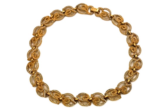 Christian dior cheap rhinestone necklace