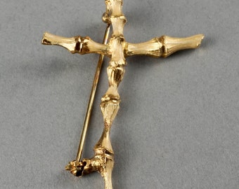 Christian Lacroix - Broche vintage croix - Etsy 日本