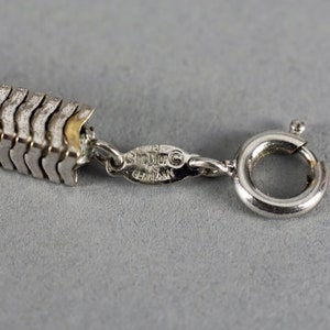 Vintage 1973 Christian Dior silverhalsband med ormkedja från 1973 bild 9