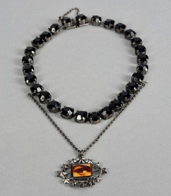 Vintage JEAN PAUL GAULTIER Eye Stars Novelty Black