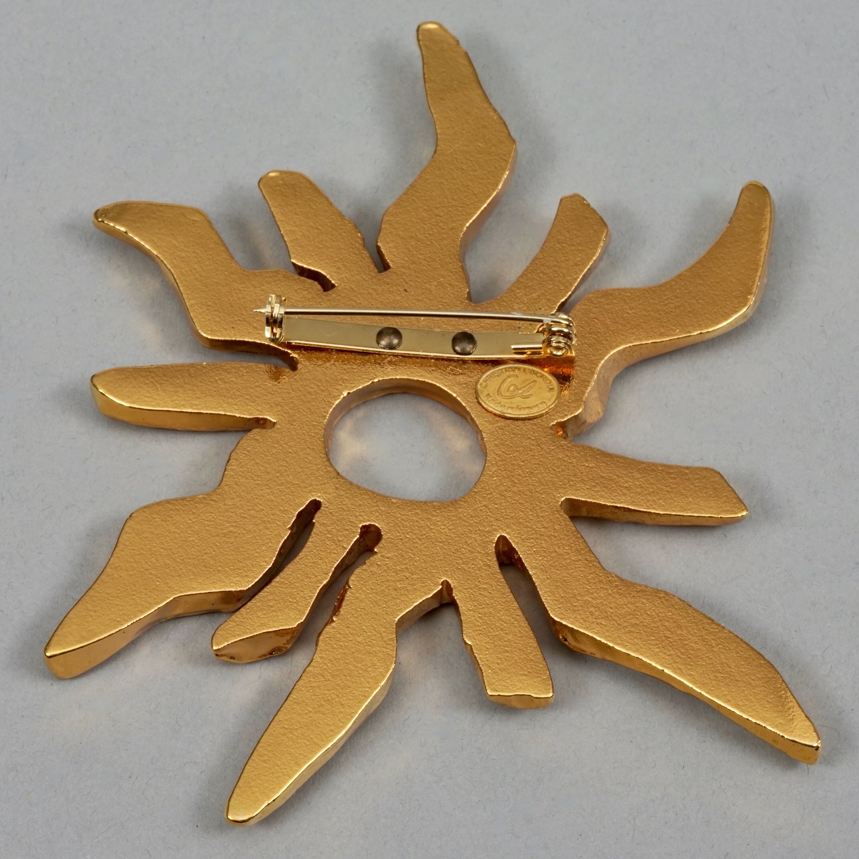 Vintage Massive CHRISTIAN LACROIX Modernist Sun Brooch - Etsy