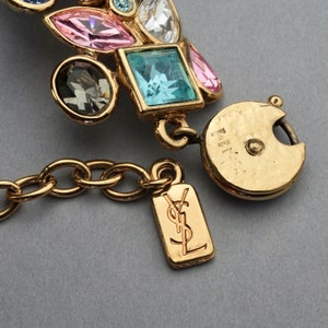 Vintage YVES SAINT LAURENT Robert Goossens Multi Jeweled Runway Necklace image 10