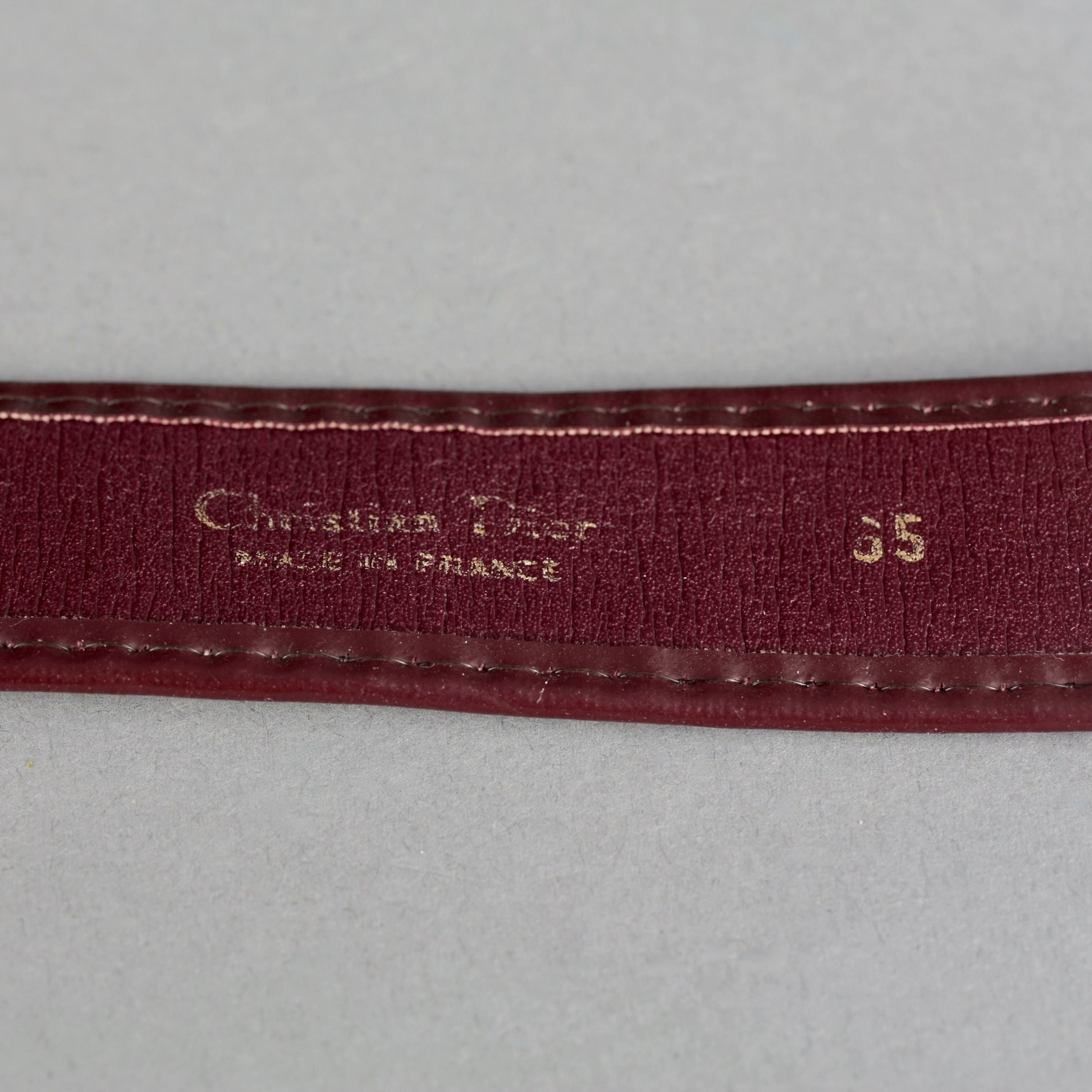 Christian Dior Vintage 1980's Elastic Oblique Monogram Belt - 28-31