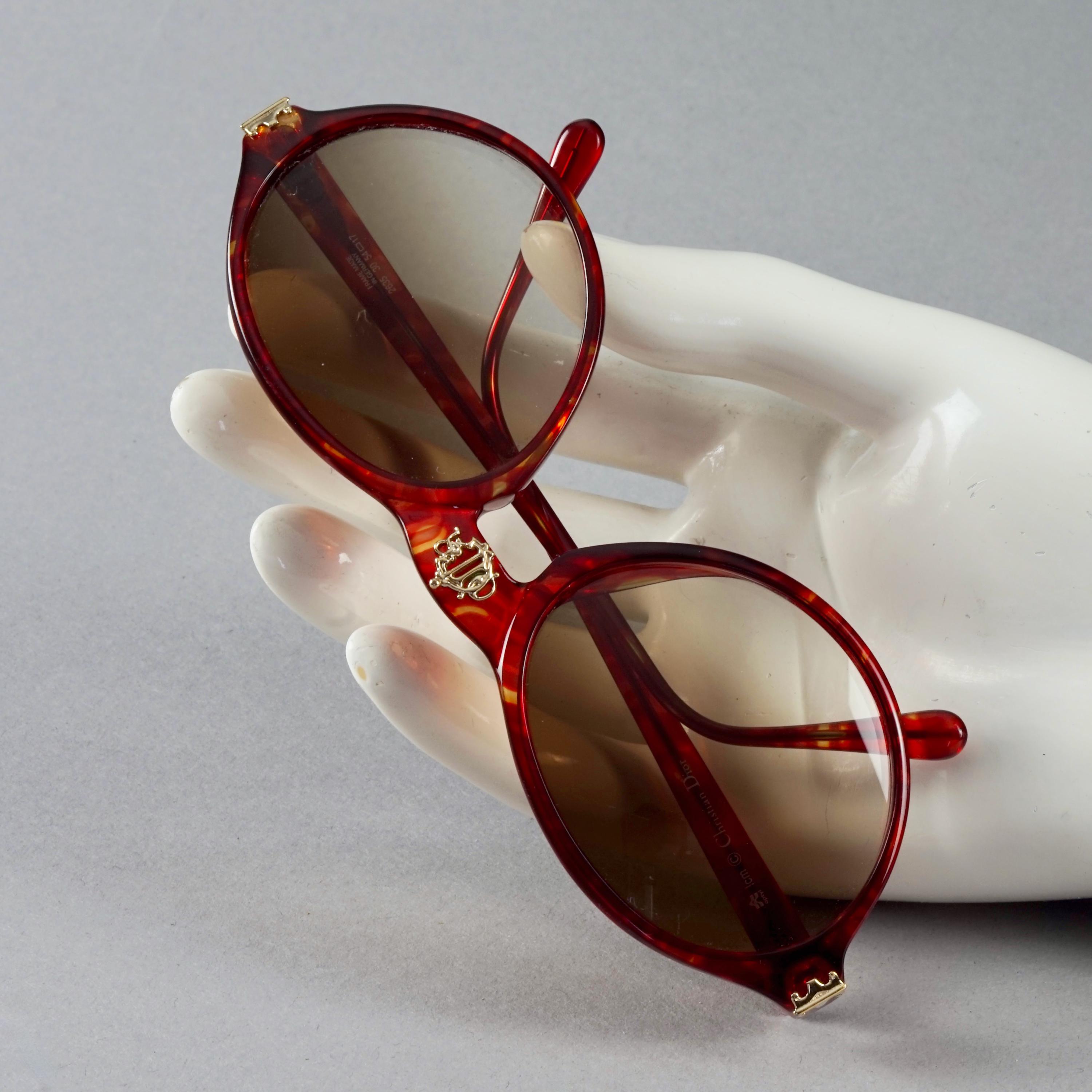 Vintage CHRISTIAN DIOR Logo Insignia Tortoiseshell Gradient  display picture 3