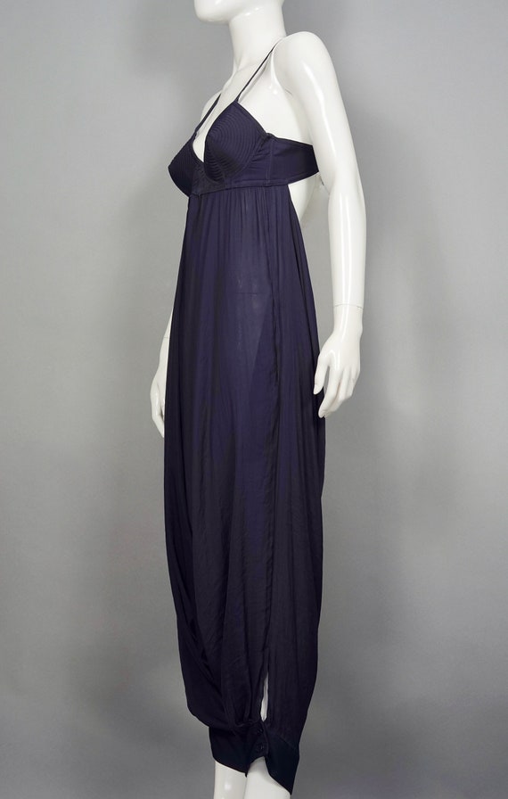 Vintage JEAN PAUL GAULTIER Madonna Cone Bra Open Back Jumpsuit - Etsy
