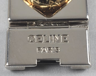 専用 CELINE セリーヌ two tone bracelet Vintage CELINE PARIS Planet Two Tone Link Bracelet - Etsy