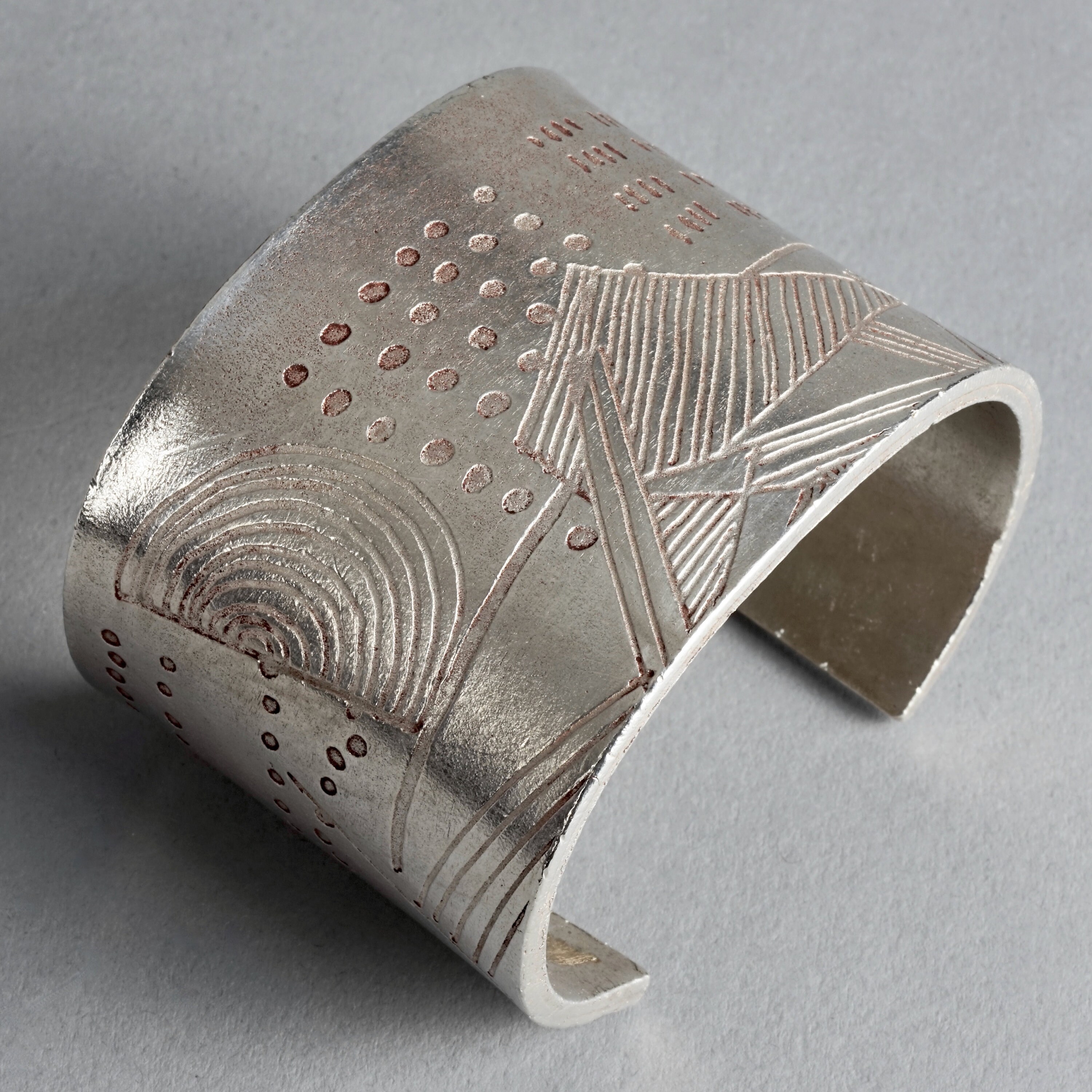 Bracelet Vintage Biche De Bere Années 90 - Plaqué Argent, Design Moderniste - Longueur 19-20 Cm