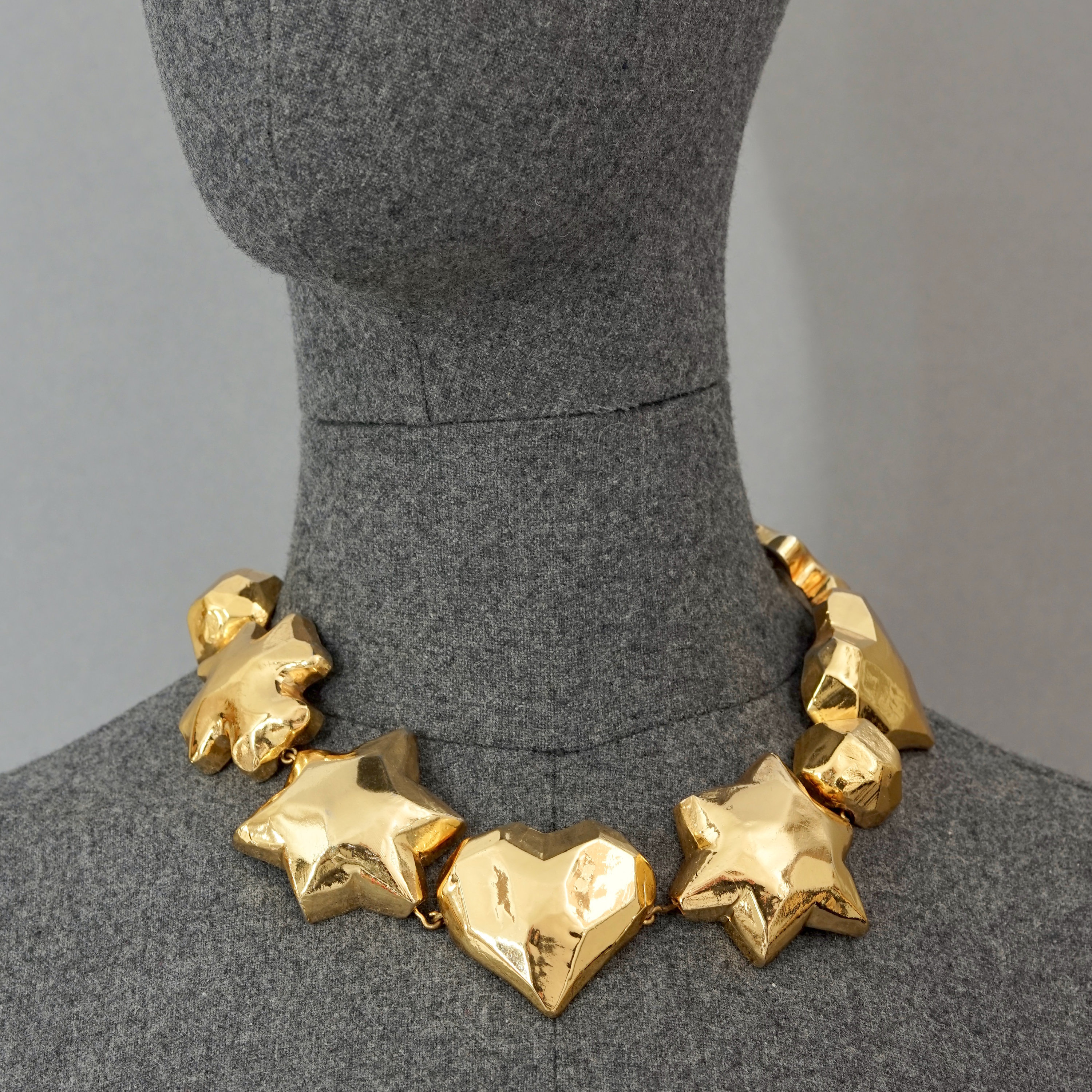 Vintage Iconic CHRISTIAN LACROIX Cross Star Heart Choker Vintage Iconic CHRISTIAN LACROIX Cross Star Heart Choker