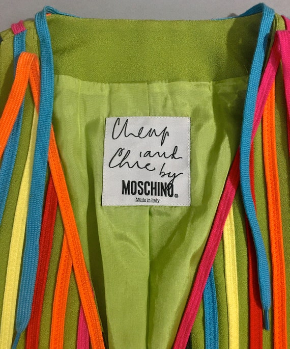 Vintage MOSCHINO CHEAP and CHIC Rainbow Shoe Laces Novelty Vintage MOSCHINO CHEAP and CHIC Rainbow Shoe Laces Novelty