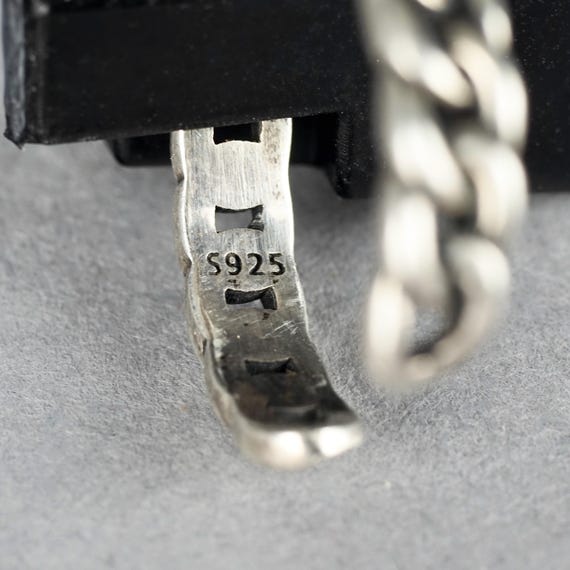 Vintage YVES SAINT LAURENT Nameplate Chain-link Silver Ring - Etsy