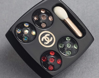 Vintage CHANEL Miniature Cosmetic Make Up Pin Brooch