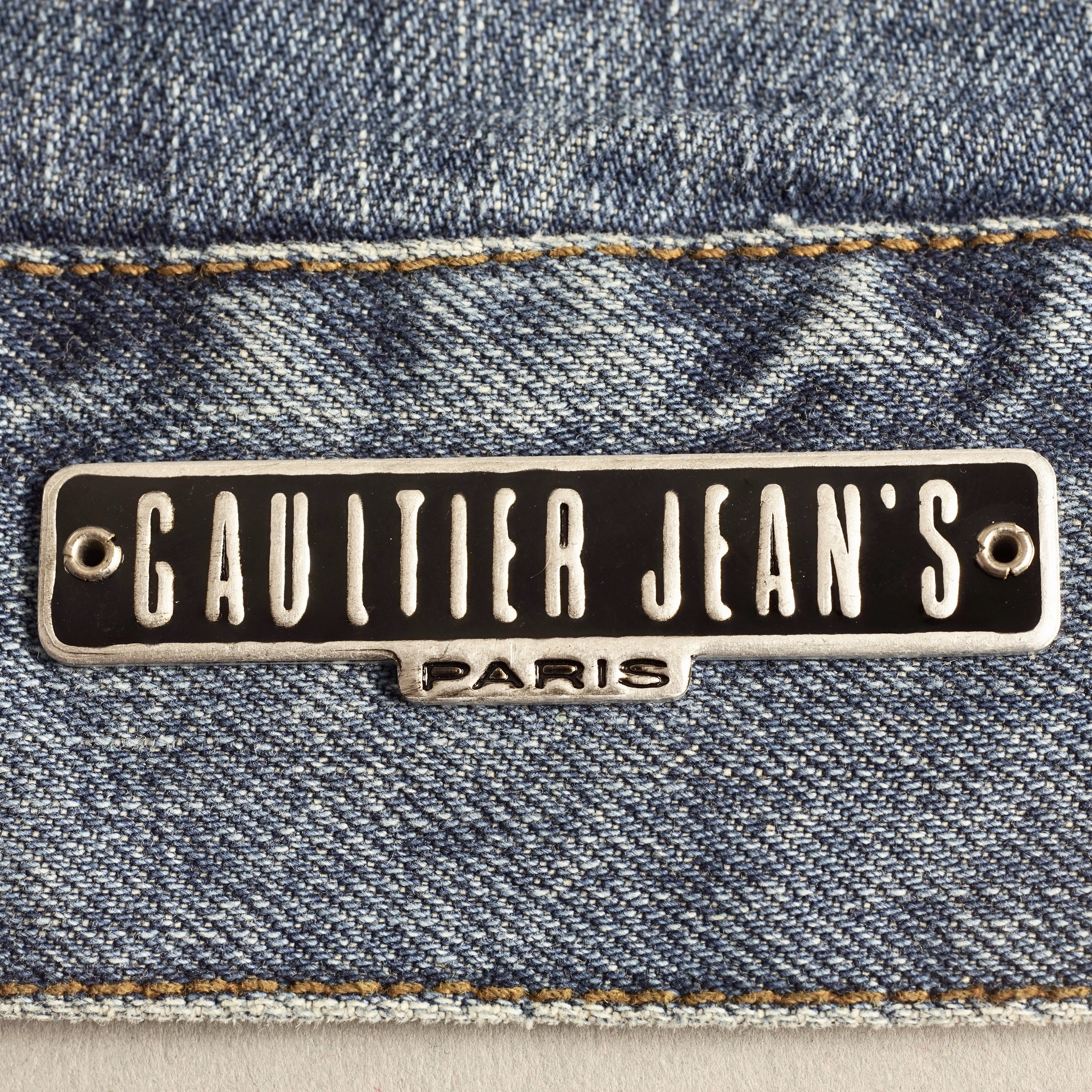 Vintage JEAN PAUL GAULTIER Open Sided Denim Vest - Etsy
