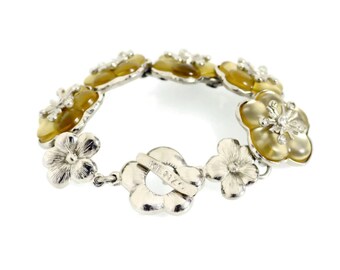 KENZO フラワーブレスレット ヴィンテージ ケンゾー パリ ルーサイト フラワー ブレスレット - Etsy