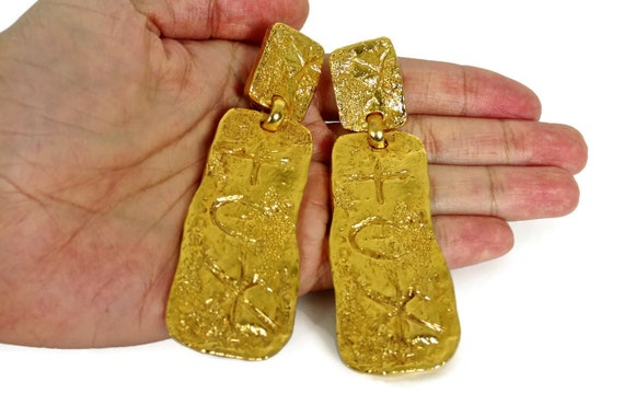 Vintage CHRISTIAN LACROIX Graffiti Earrings
