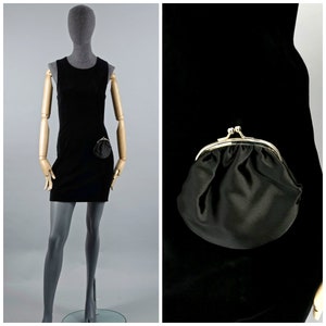 Vintage MOSCHINO Cheap and Chic Kiss Lock Purse Pocket Velvet Dress