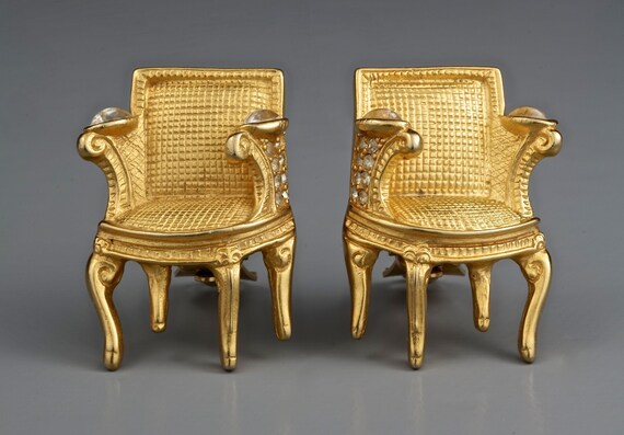 Vintage KARL LAGERFELD Louis XVI Chair Earrings