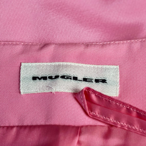 Vintage MUGLER Candy Pink Jacket Skirt Suit - image 10