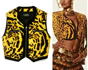 ジャンニヴェルサーチGIANNI VERSACE レオパード柄ストレッチ