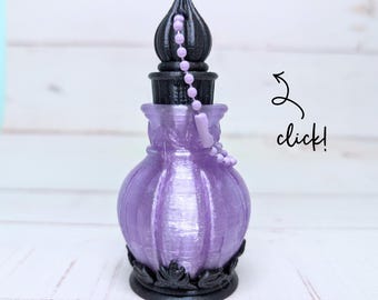 Amethyst Arcane Elixir — Potion Bottle Fidget Clicker Keychain