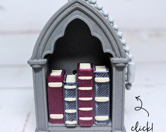 Sanguine Library — Gothic Vampire Castle Fidget Clicker Keychain