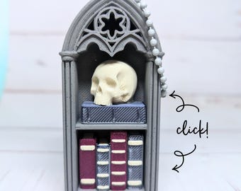 Sanguine Grimoire — Gothic Vampire Castle Fidget Clicker Keychain