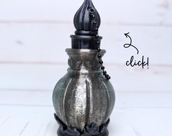 Obsidian Shadow Elixir — Potion Bottle Fidget Clicker Keychain