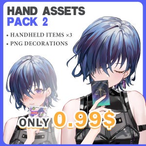 Hand Assets Pack 2 | Tovenaar Waarzegster | VTuber Assets | VTuber Outfit Asset | Klaar voor gebruik | Vtube Studio