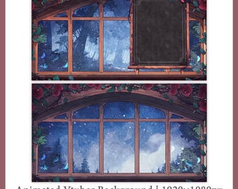Greenhouse Rose | Vtuber Room Asset | Streaming Assets | Twitch Accessories |  Animated Vtuber Background | MP4 Digital DL