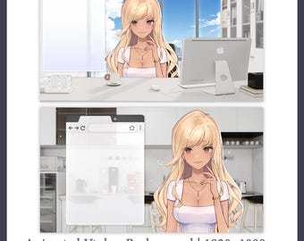 To Workstation | Vtuber Room Asset | Streaming Assets | Twitch Accessories |  Animated Vtuber Background | MP4 Digital DL