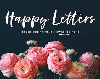 Happy Letters Brush Script font