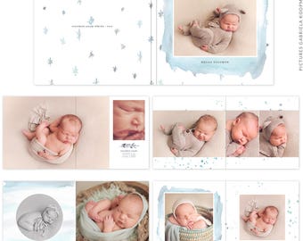 INSTANT DOWNLOAD - 12x12  Album template - Tiny Sparkle - e1624