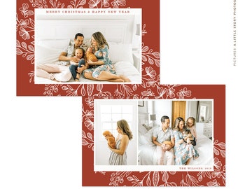 Christmas 5x7 Photo Card | Classic in Red