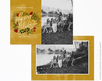 Christmas 5x7 Photo Card | Golden Carols