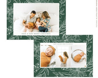 Christmas 5x7 Photo Card | Christmas Fields