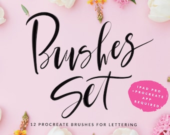 Procreate Brushes Set I - For Ipad Pro Lettering - Handlettering custom brushes