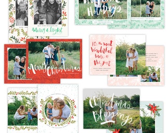 Christmas Photocards Bundle - INSTANT DOWNLOAD - E1351