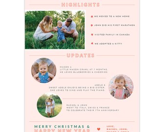 8.5x11 Year in Review Letter - Instant Download - e1400