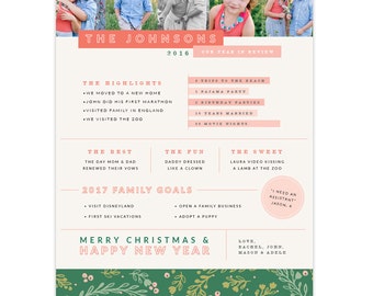8.5x11 Year in Review Letter - Instant Download - e1399