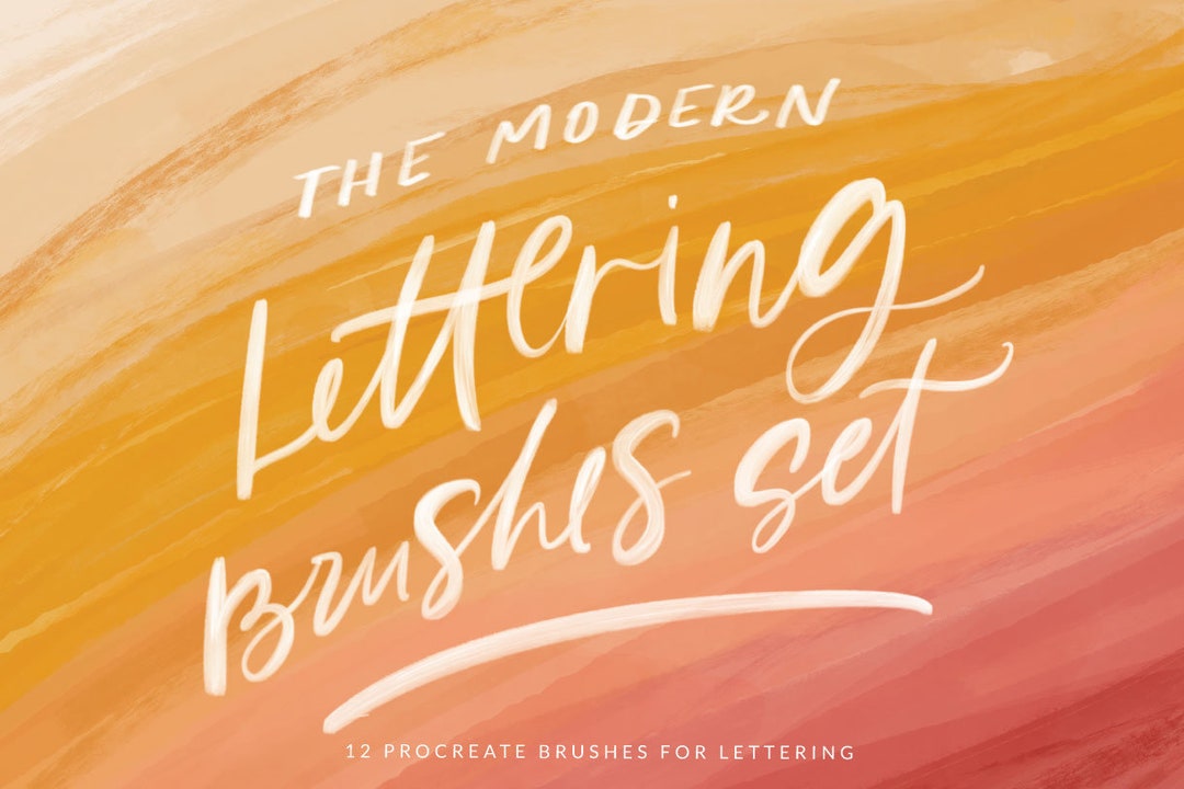 Procreate Brushes Set I - for iPad Pro Lettering - Handlettering Custom ...