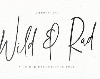 Wild & Rad Script font