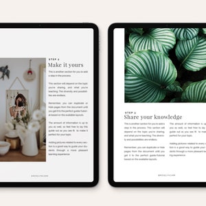 PDF Tutorial & How to Guide Template - Etsy