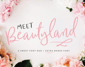 Beautyland Script Font Duo