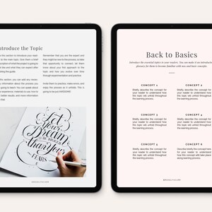 PDF Tutorial & How to Guide Template - Etsy