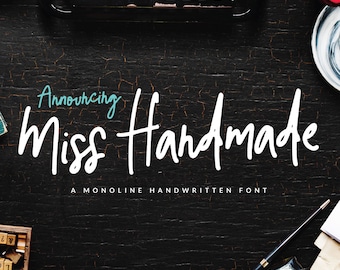 Miss Handmade Script Font