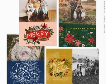 Christmas 5x7 Photo Card Bundle | Magic Lights