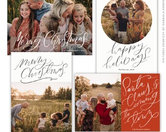 Christmas 5x7 Photo Card Bundle | Christmas Vibes