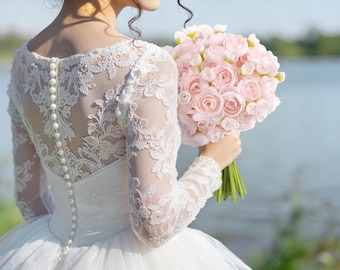 30 fleurs artificielles de renoncule | Remplisseurs de bouquet de mariage rose en soie