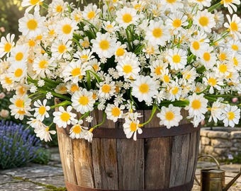 La marguerite blanche artificielle résistante aux UV fleurit le décor commémoratif extérieur