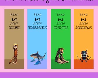 Brainrot Meme Bookmarks | Funny Printable Reading Bookmarks (PDF Download)